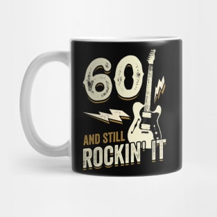 60. Birthday Rock Music Guitarist Gift Mug